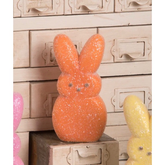 Bethany Lowe Easter Bunny Peeps Complete Set of 6 Purple Pink Blue Green Yellow - Picture 7 of 12